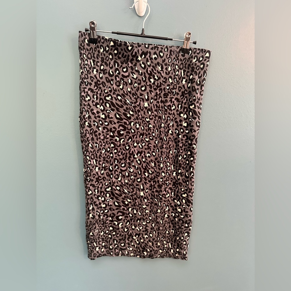 Apt. 9 Women's Animal leopard Print Pencil midi Skirt small